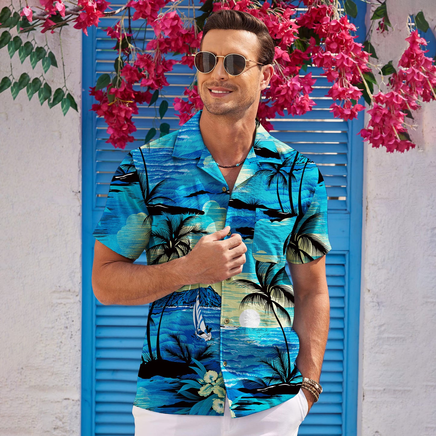 Palm Tree Blue3