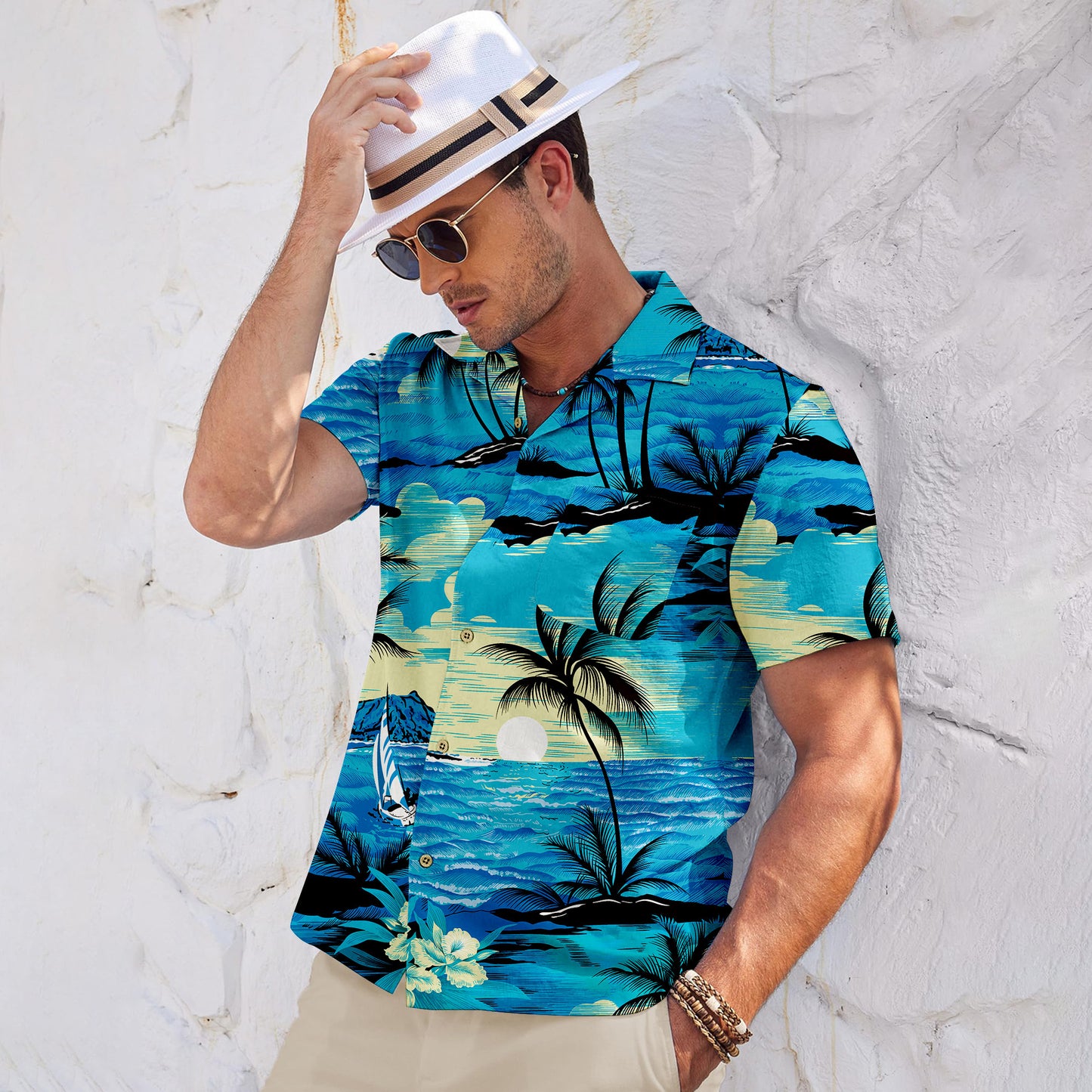 Palm Tree Blue5