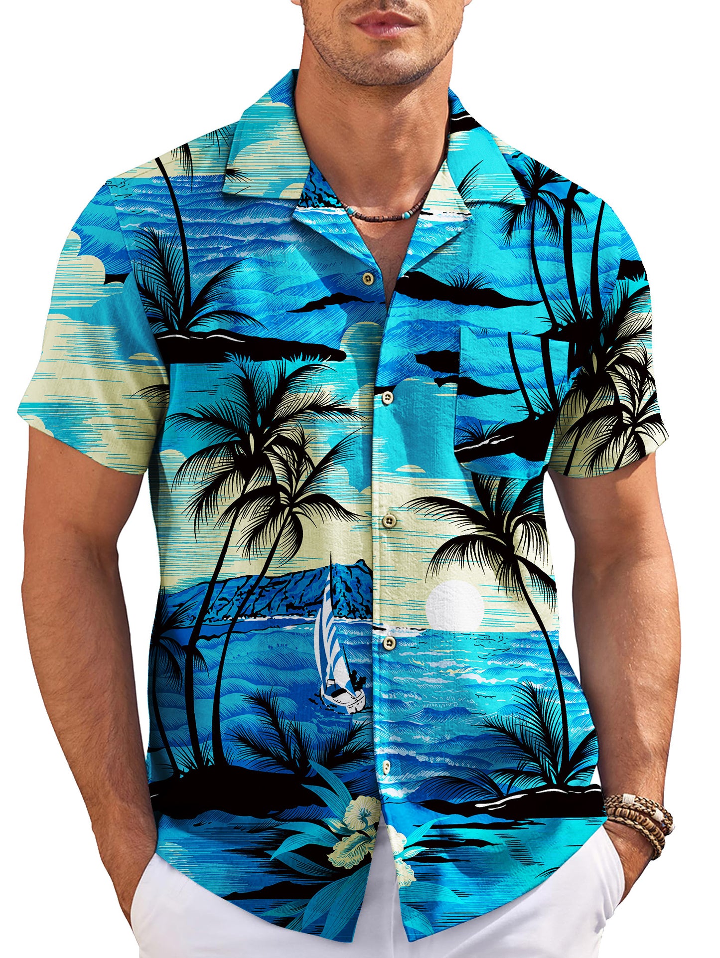 Palm Tree Blue1