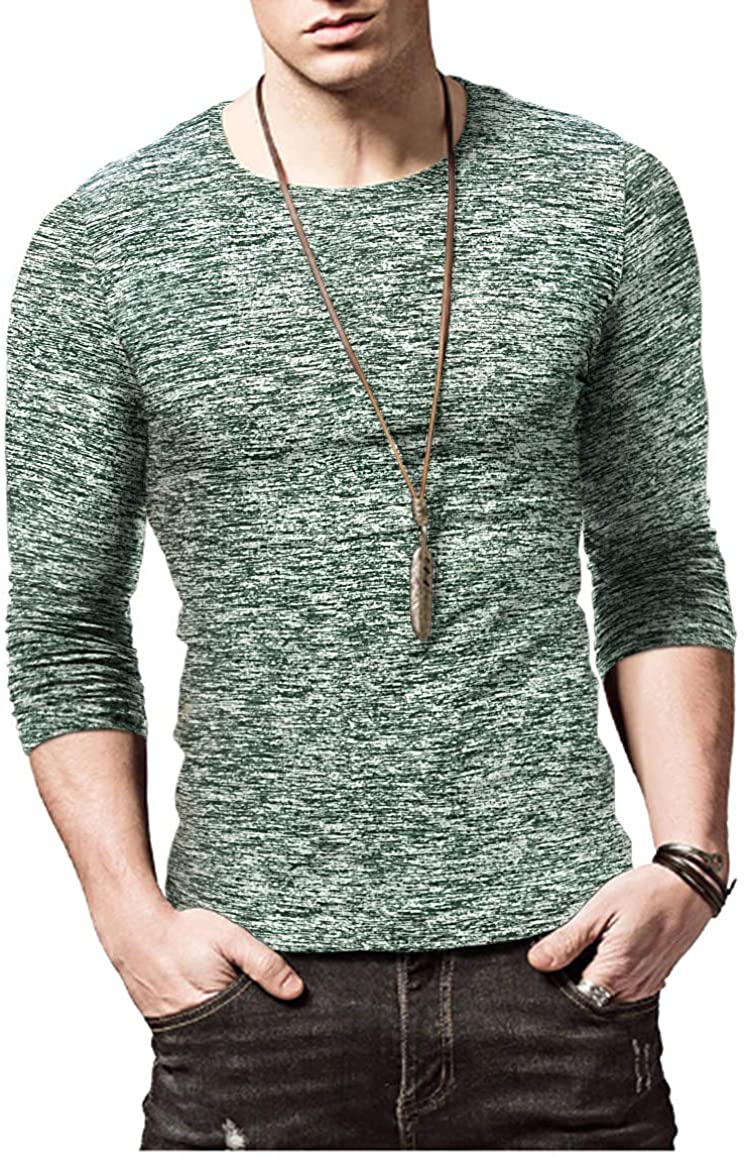 KUYIGO Mens Active School Running Shirt Gym Workout Quick Dry Crew Neck Short Sleeve Tops