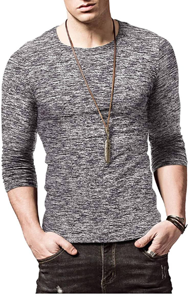 KUYIGO Mens Active School Running Shirt Gym Workout Quick Dry Crew Neck Short Sleeve Tops