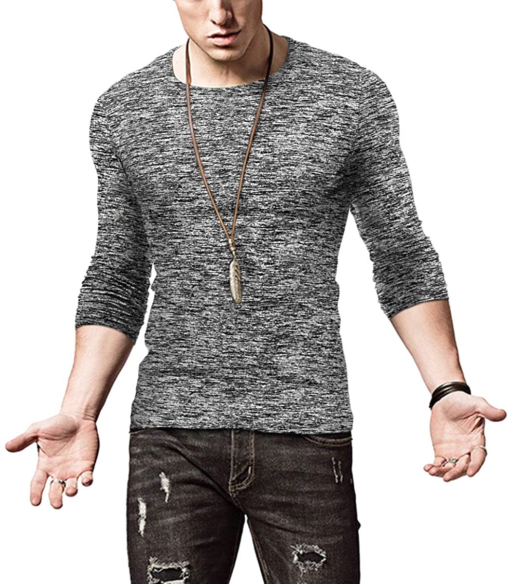 KUYIGO Mens Active School Running Shirt Gym Workout Quick Dry Crew Neck Short Sleeve Tops