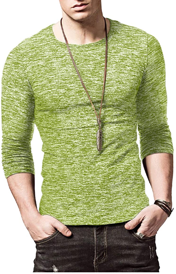 KUYIGO Mens Active School Running Shirt Gym Workout Quick Dry Crew Neck Short Sleeve Tops