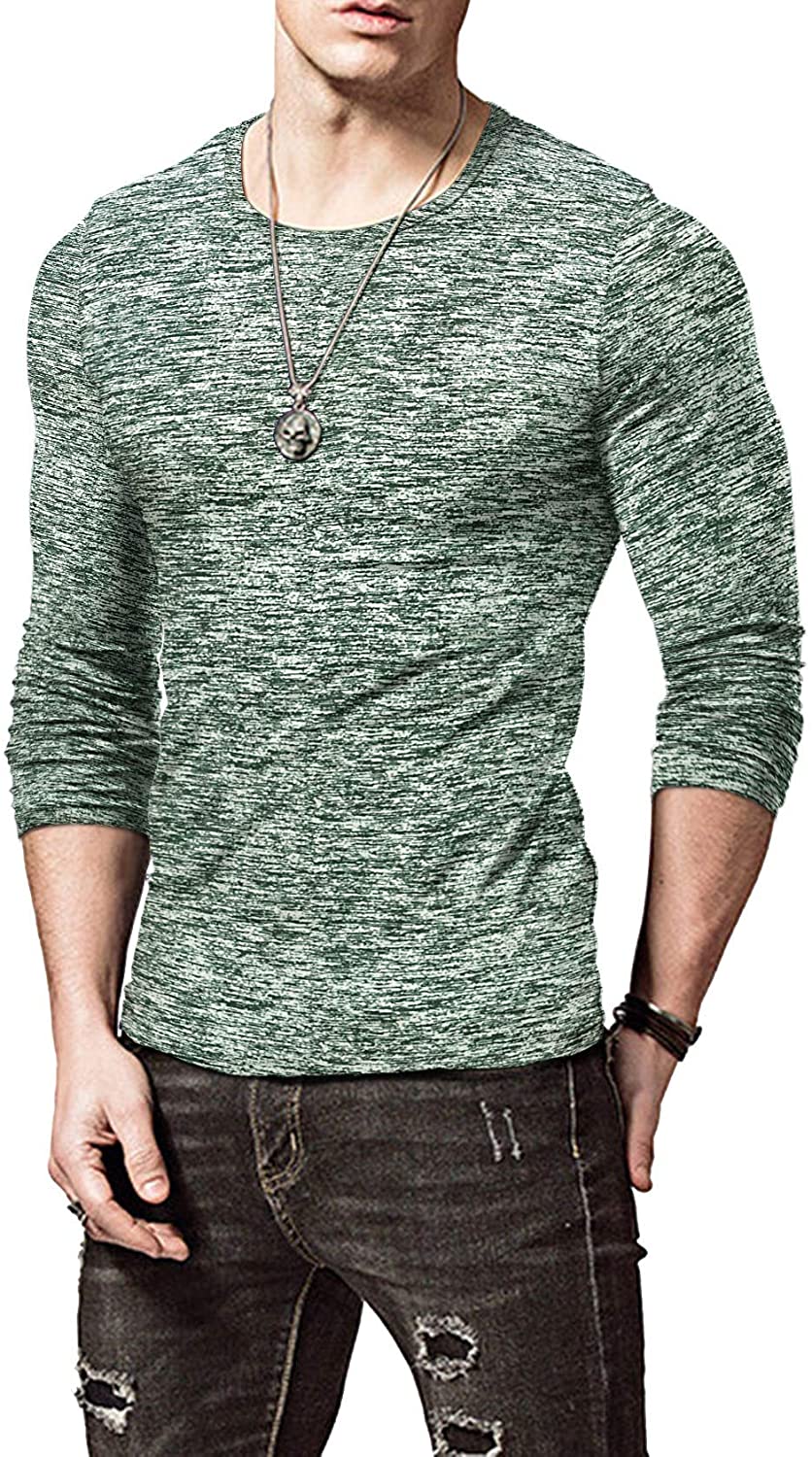 KUYIGO Mens Active School Running Shirt Gym Workout Quick Dry Crew Neck Short Sleeve Tops