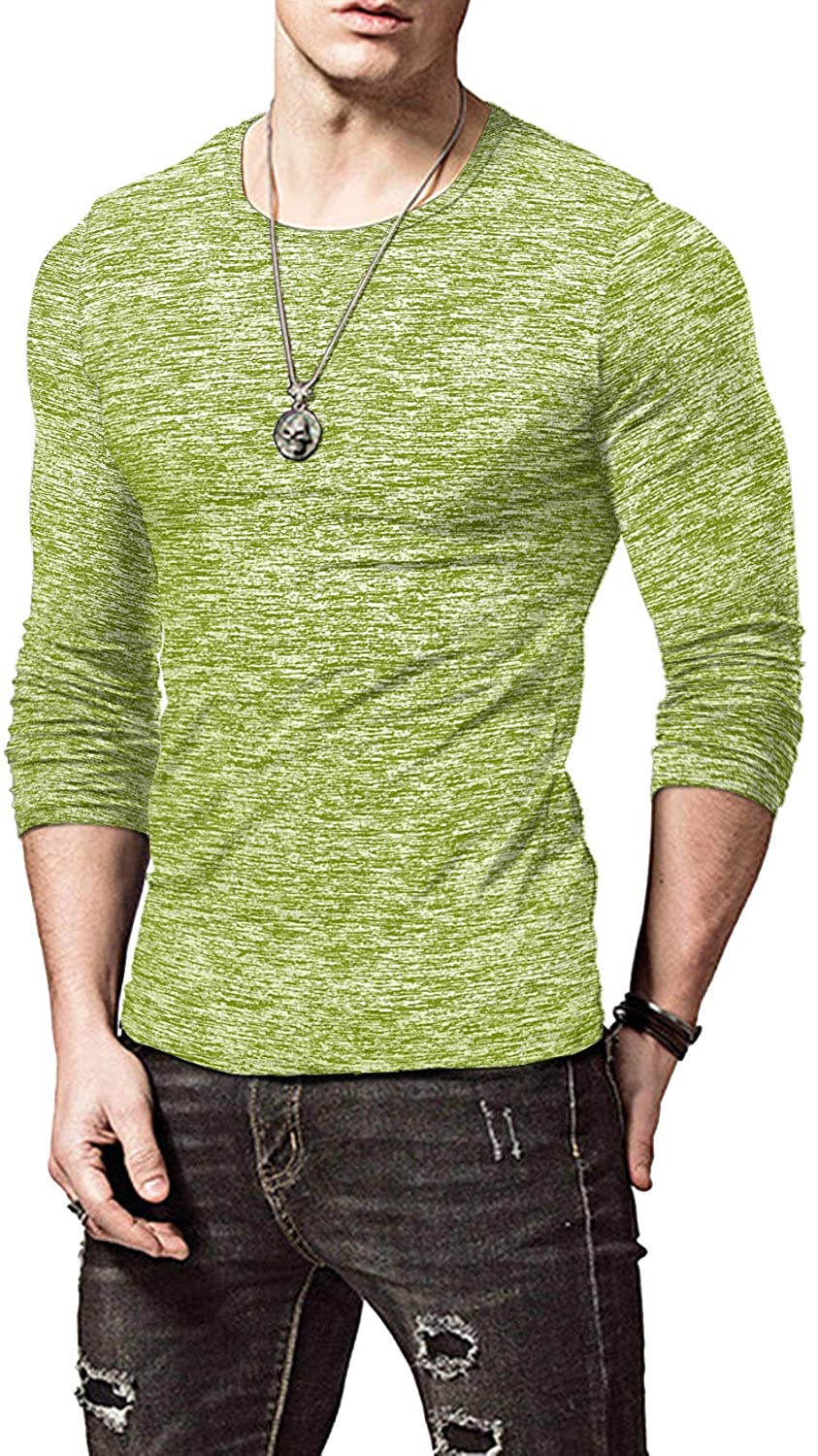 KUYIGO Mens Active School Running Shirt Gym Workout Quick Dry Crew Neck Short Sleeve Tops