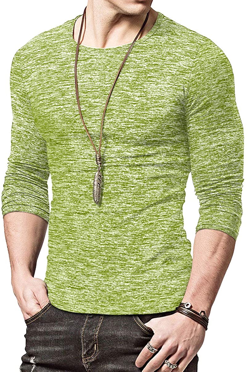 KUYIGO Mens Active School Running Shirt Gym Workout Quick Dry Crew Neck Short Sleeve Tops