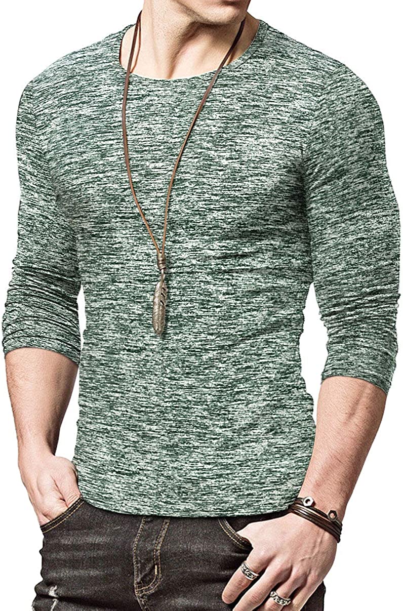 KUYIGO Mens Active School Running Shirt Gym Workout Quick Dry Crew Neck Short Sleeve Tops