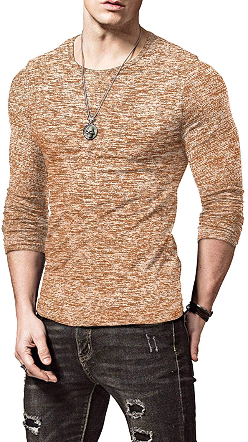 KUYIGO Mens Active School Running Shirt Gym Workout Quick Dry Crew Neck Short Sleeve Tops