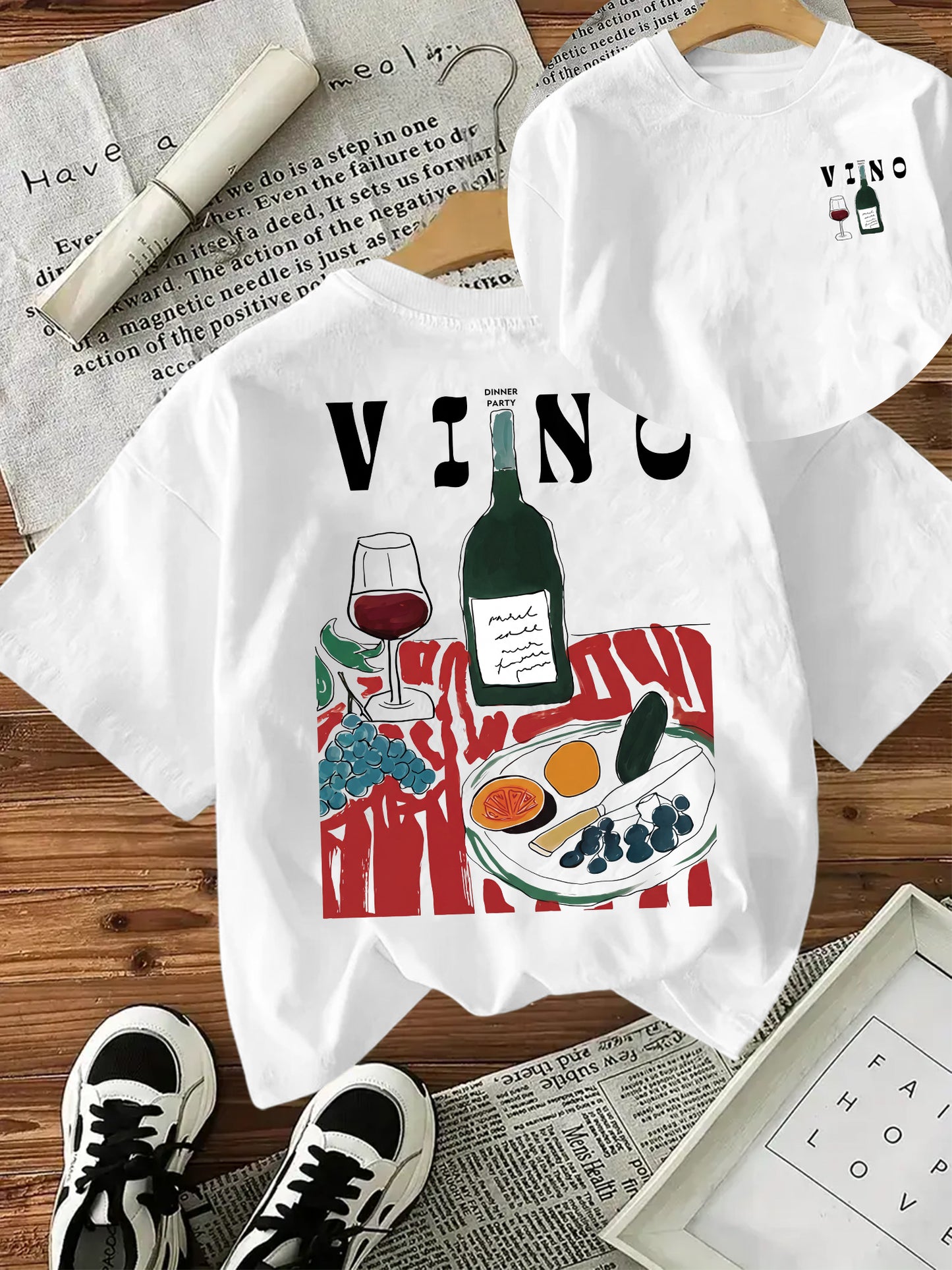 Aiyino Women's Graphic Tee Shirt Casual Blouses Crew Neck Hawaiian Holiday Shirt Spring Summer Tops