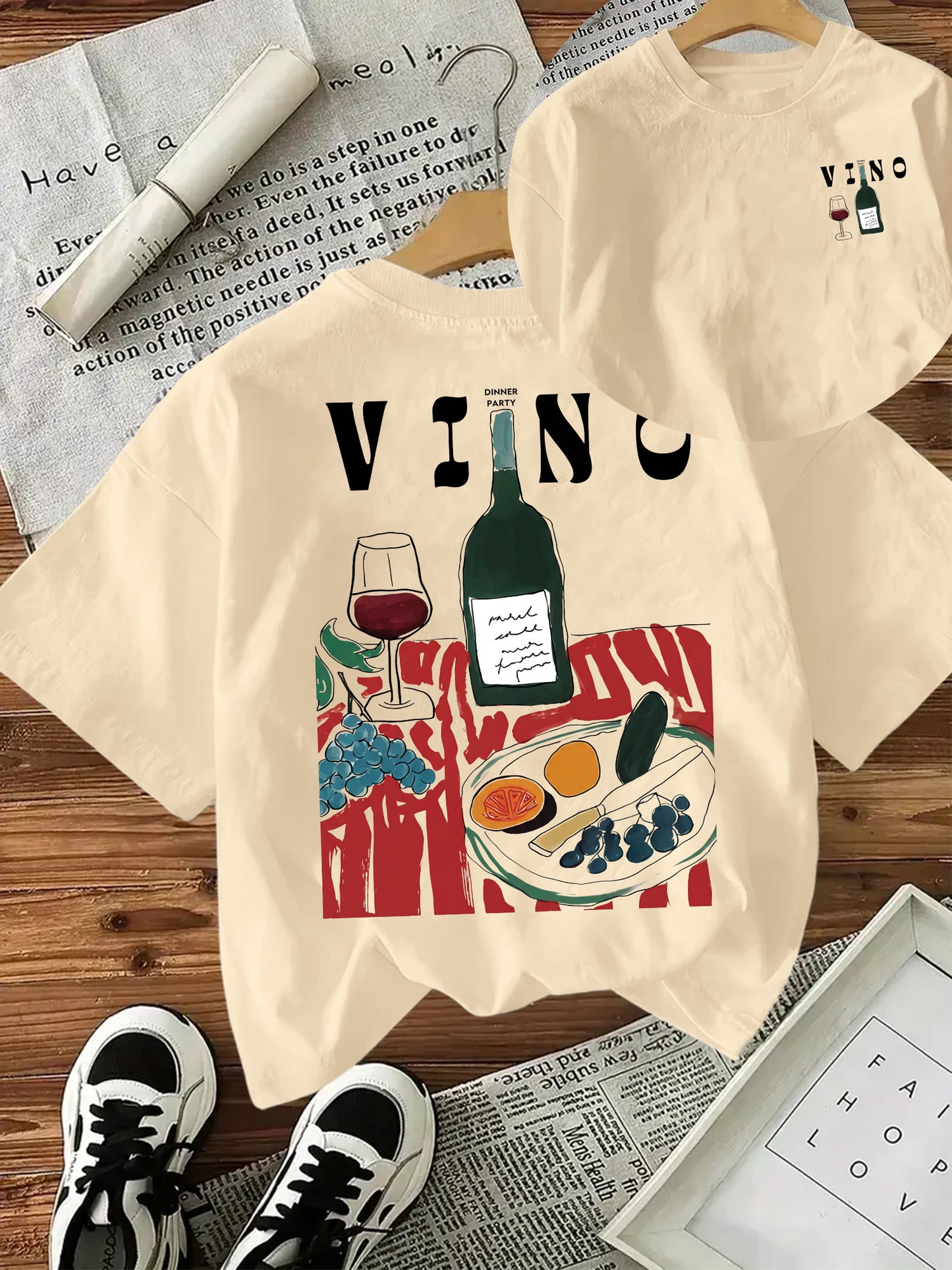 Aiyino Women's Graphic Tee Shirt Casual Blouses Crew Neck Hawaiian Holiday Shirt Spring Summer Tops