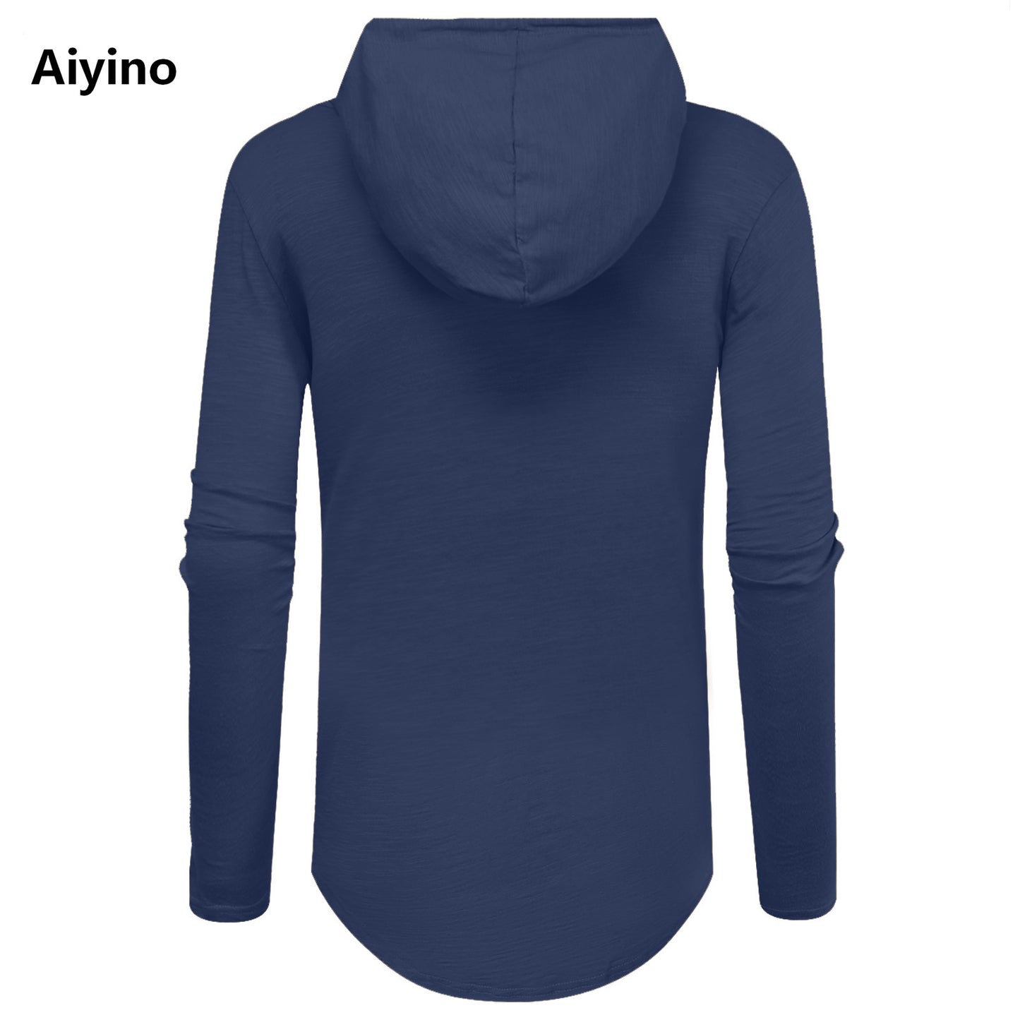 Aiyino Men's Long Sleeve Athletic Hoodies Sport Sweatshirt Solid Color Fashion Pullover