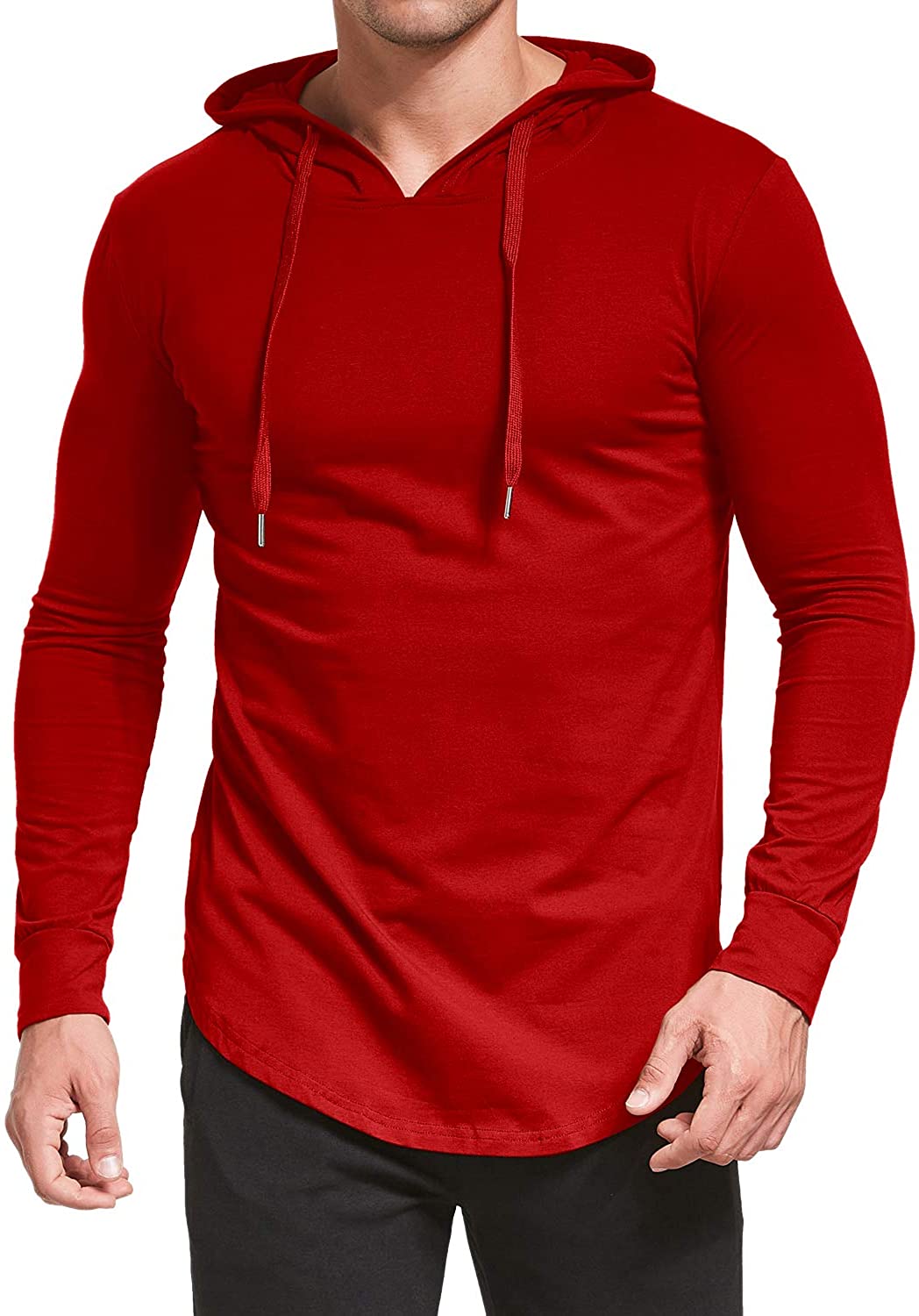 Aiyino Men's S-5X Short/Long Sleeve Fashion Athletic Hoodies Sport Sweatshirt  Pullover