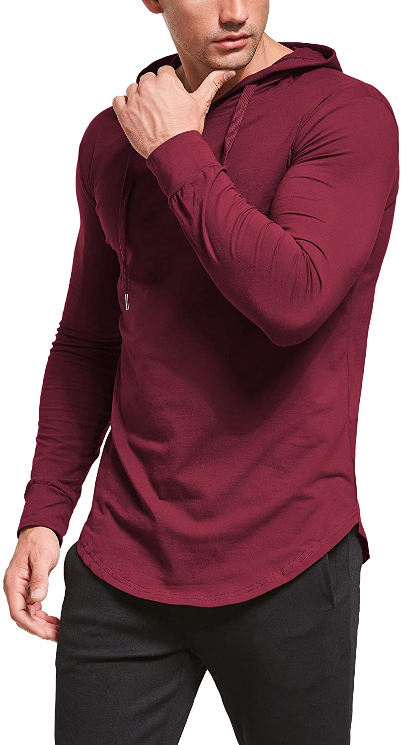 Aiyino Men's S-5X Short/Long Sleeve Fashion Athletic Hoodies Sport Sweatshirt  Pullover