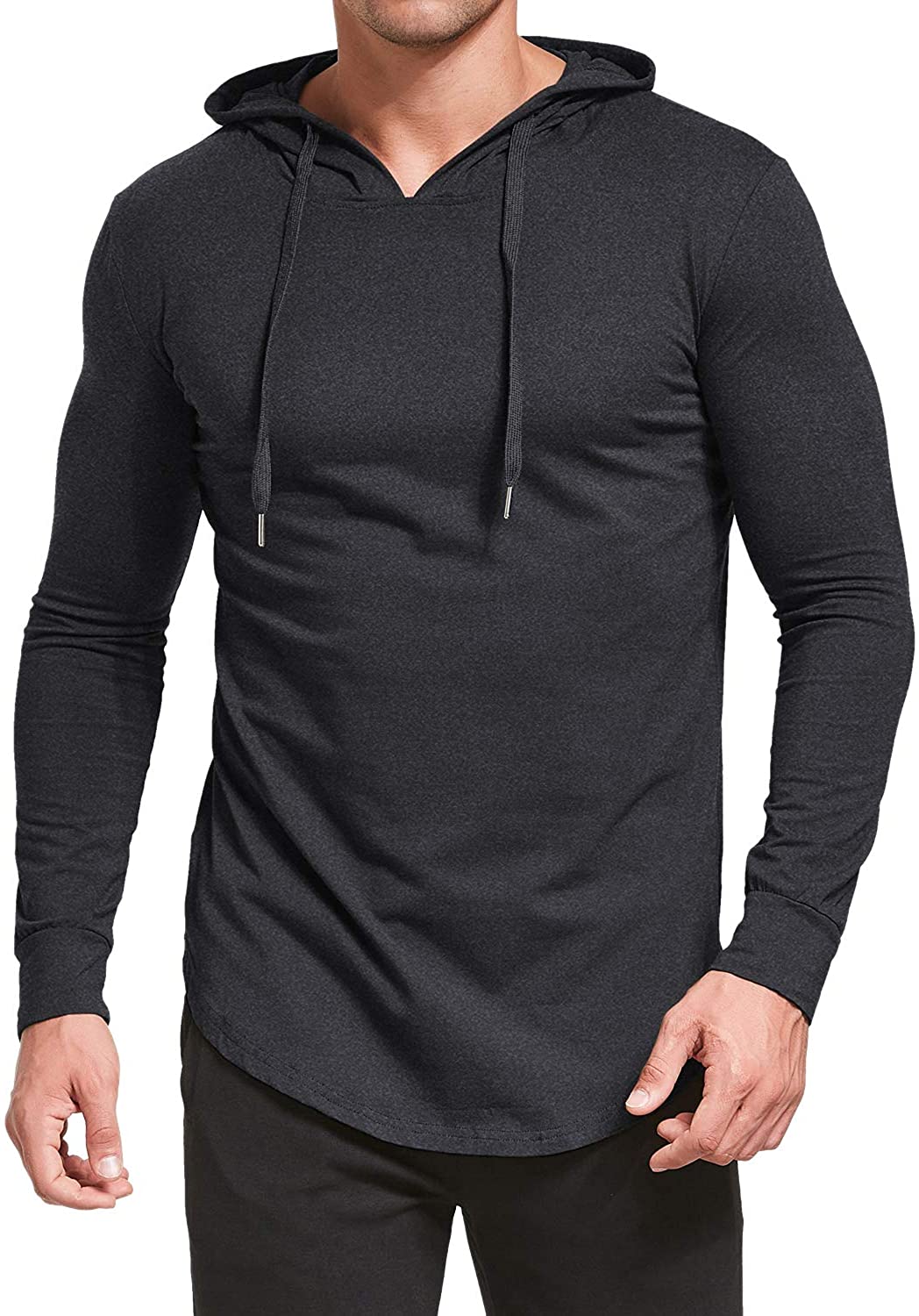 Aiyino Men's S-5X Short/Long Sleeve Fashion Athletic Hoodies Sport Sweatshirt  Pullover