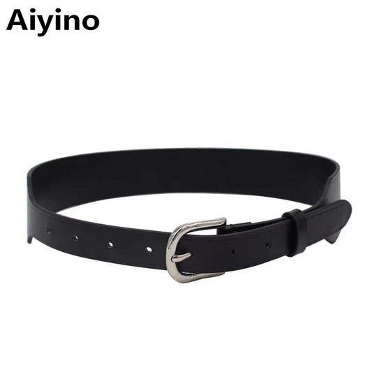 Aiyino Women Leather Belt for Jeans Pants