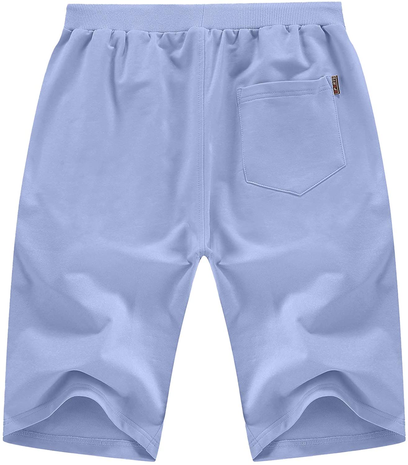 YTD Men's Shorts Casual Classic Fit Drawstring Summer Beach Shorts with Elastic Waist and Pockets